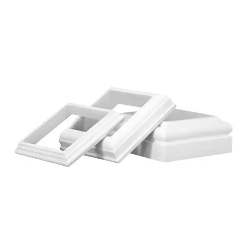 HB&G 6048080802 Hb&G Tuscan Cap/Base Set, Plain, Fiberglass