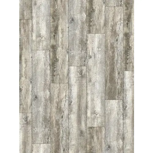 ProSelect Design PF803 ProSelect Design ProFloor Flooring Plank, 48 in L, 7 in W, Stone Plastic Composite/Vinyl, Weathered Gray - pack of 12