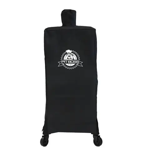 Pit Boss 40464 Pit Boss Smoker Cover, 25 in W, 25 in D, 48 in H, Polyester/PVC, Black