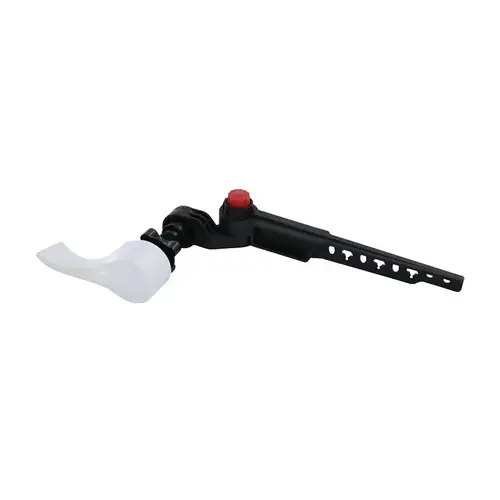 Danco 12064 Danco Lever Replacement Handle, Angled, Front, Side Mounting, 9-3/4 in L Flush Arm, Plastic, Brushed Nickel