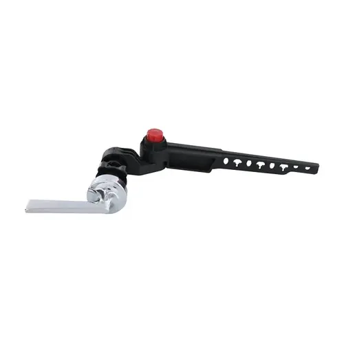 Danco 12044 Danco Lever Replacement Handle, Angled, Front, Side Mounting, 9-3/4 in L Flush Arm, Plastic, Polished Chrome
