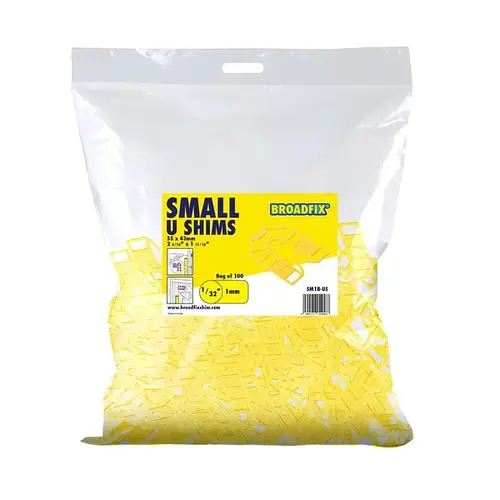 Broadfix SM1B-US Broadfix U-Shim, 1 mm Thick, 43 mm W, 55 mm L, Polypropylene