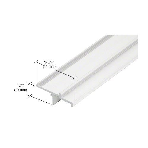 CRL-U.S. Aluminum 1G04752 White KYNAR Paint IG500 Door Stop Insert - 21'-2"