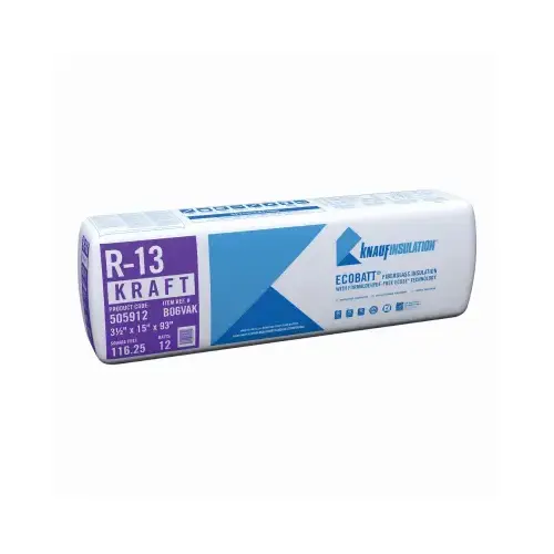 Knauf B65VAK R13UF 15x93" Kraft Batt