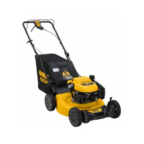 2-in-1 Self-Propelled Gas Lawn Mower, 163cc Engine, 21 In. Deck