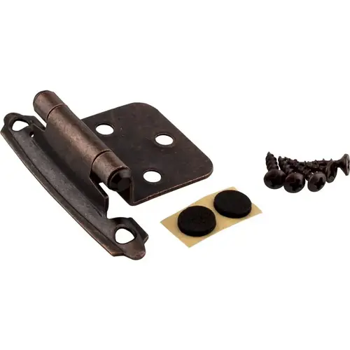 Hardware Resources KFHO-A-ORB2 KasaWare Oil Rubbed Bronze Self-Closing Overlay Hinge - pack of 2