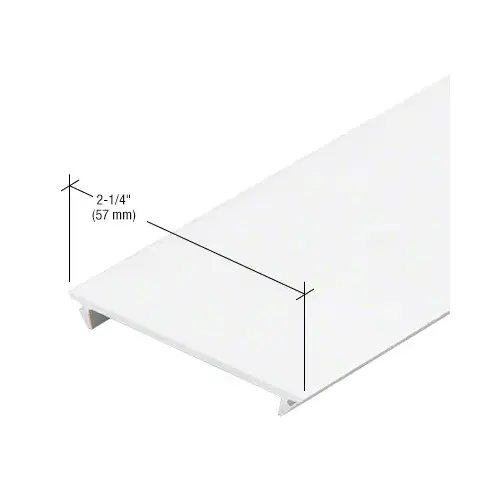 CRL-U.S. Aluminum 0G53252 White KYNAR Paint Flush Insert - 24'-2"