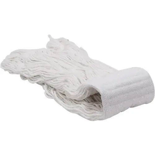 ProSource 9246406 Wet Mop Loop: Clamp Jaw, Large, White Mop, Rayon