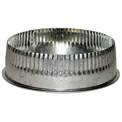 Value Collection 2107000 7" ID, Galvanized Duct Tee Covers with Crimp