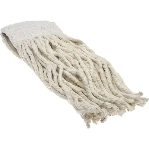ProSource 352013 Wet Mop Cut: Clamp Jaw, Small, White Mop, Cotton