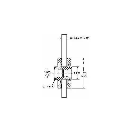 Sopko 132 3" Diam Grinding Wheel Adapter