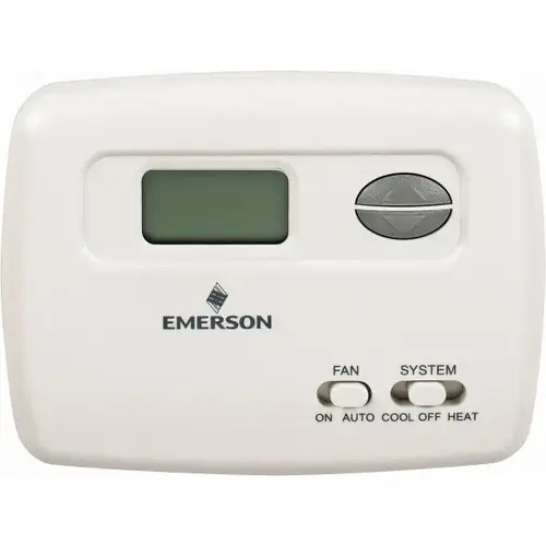 White Rodgers 01F78 144S1 45 to 99 degreeF, 1 Heat, 1 Cool, Economy Digital Single Stage Battery Powered Thermostat