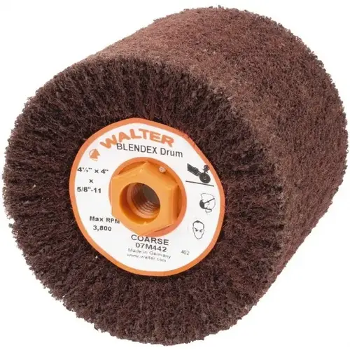WALTER Surface Technologies 07M442 4-1/2 x 4" Aluminum Oxide Unmounted Flap Wheel