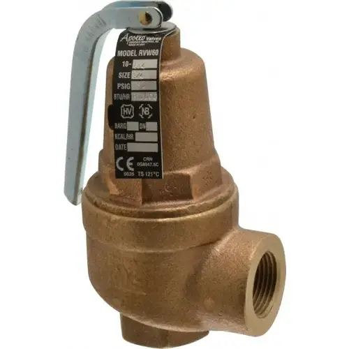 Conbraco 10-604-05 ASME Safety Relief Valve: 3/4" Inlet, 30 Max psi