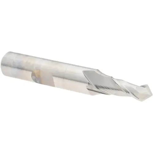 Melin Tool 15434 Drill Mill: 1/4" Dia, 5/8" LOC, 2 Flutes, 90 degree Point, Cobalt Bright/Uncoated