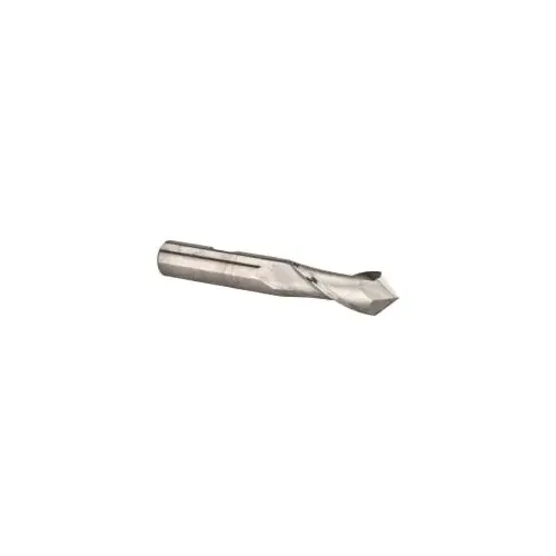 Melin Tool 15444 Drill Mill: 9/16" Dia, 1-13/32" LOC, 2 Flutes, 90 degree Point, Cobalt Uncoated