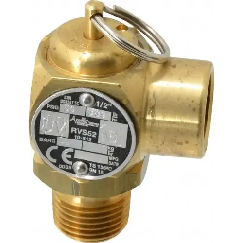 Conbraco 10-512B-50 ASME Safety Relief Valve: 1/2" Inlet, 50 Max psi
