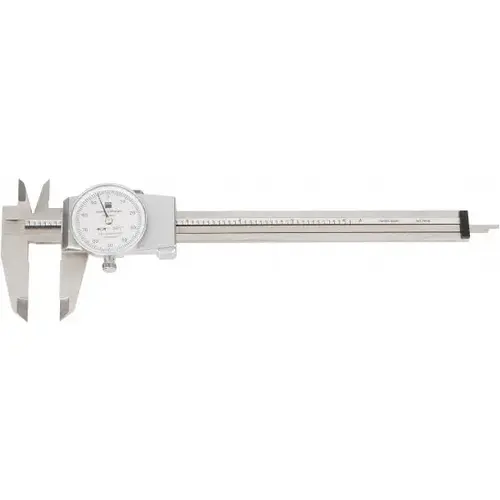 TESA Brown & Sharpe 599-579-4 Dial Caliper: 6 inch Range, 0.001 inch Graduation, 0.1 inch per Revolution