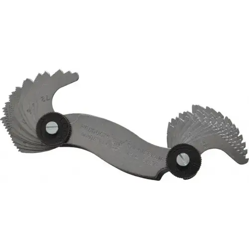 PEC Tools 5628 28 Leaf, 4 to 80 TPI Range, Steel Screw Pitch Gage