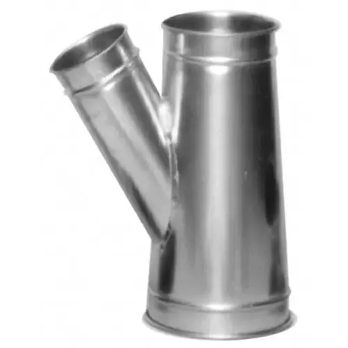 MSC 15010-3000-1220 10-6-8" ID, Galvanized Duct In-Line Branch