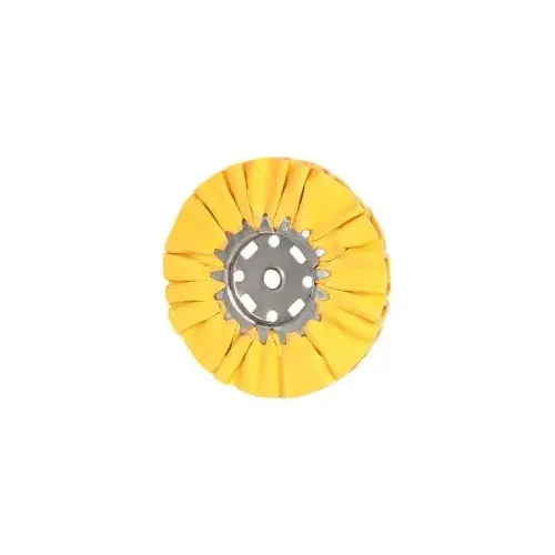 Divine Brothers 300019AH Unmounted Ventilated Bias Buffing Wheel: 8" Dia, 1/2" Thick, 5/8" Arbor Hole Dia