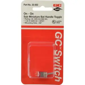 GC/Waldom 35-002 DPDT Sub Miniature On-On Toggle Switch