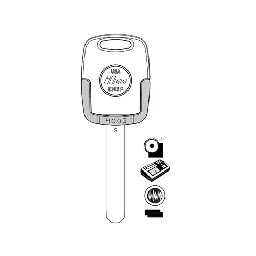 Pontiac Electronic Cloneable Transponder - Complete Key
