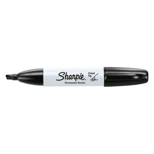 Chisel Point Permanent Marker,Black, 5.3 mm