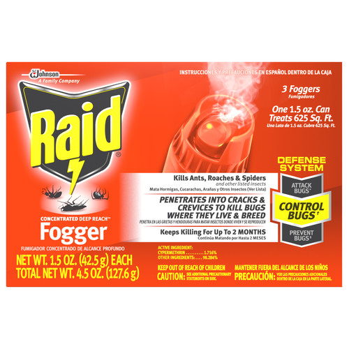 RAID 77701 CONCENTRATED TRIPLE PACK FOGGER