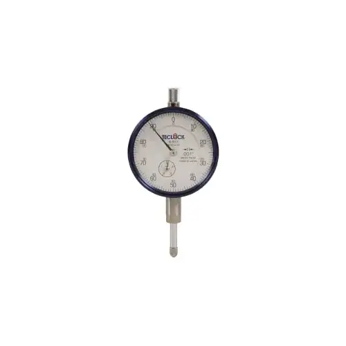Teclock AI-911 Dial Drop Indicator: 0.5" Range, 0-100 Dial Reading, 0.001" Graduation, 2-11/64" Dial Dia
