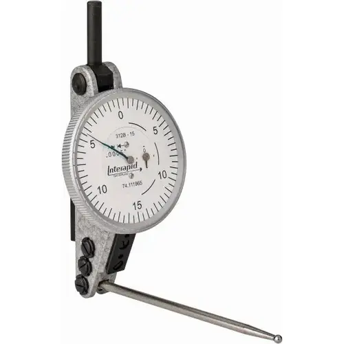 INTERAPID. 74.111965 Dial Test Indicators: 0.06 Max, 0-15-0, Horizontal