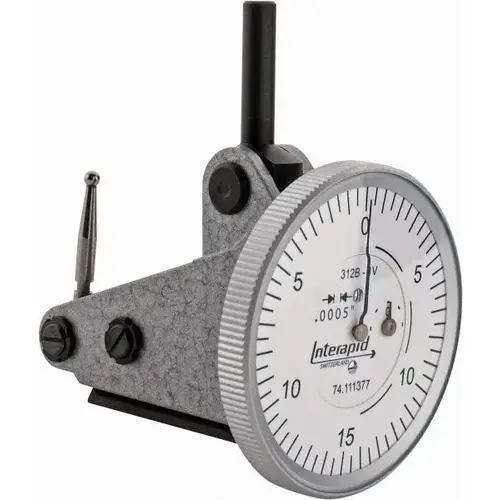 INTERAPID. 74.111377 Dial Test Indicators: 0.06 Max, 0-15-0, Vertical