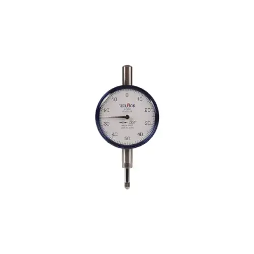 Teclock AI-906 Dial Drop Indicator: 0.25" Range, 0-50-0 Dial Reading, 0.001" Graduation, 2-11/64" Dial Dia