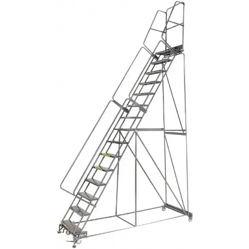 Steel Rolling Ladder: 15 Step