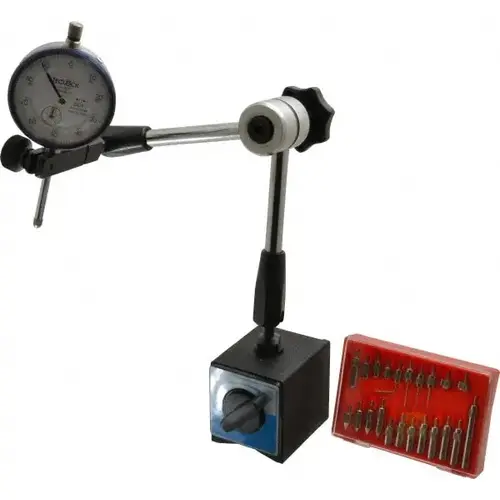 Teclock TTS99996K Dial Indicator & Base Kit: 0-100 Dial Reading