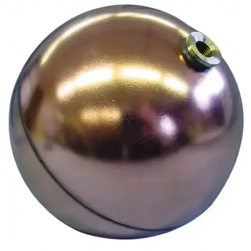 MSC RC6023N 6" Diam, Spherical, Hex Spud Connection, Metal Float