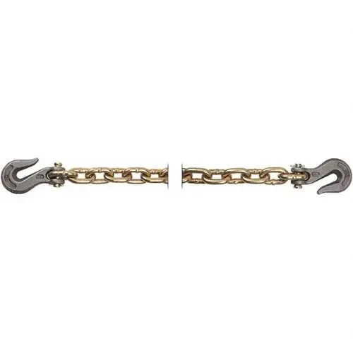 Peerless Chain 5262360 Welded Chain; Load Capacity (Lb. - 3 Decimals): 6600; Product Service Code: 4010; Material Grade: 70; Link Type: Transport Chain Assembly w/Clevis Hooks; Material: Steel; Chain Grade: 70; Overall Length: 20 in; 20 mm; 20 ft; 20 cm; 20 yd; 20 m; Type: Tran