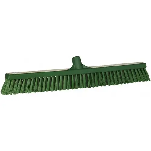 Vikan 31942 Push Broom: 24" Wide, Polyester Bristle