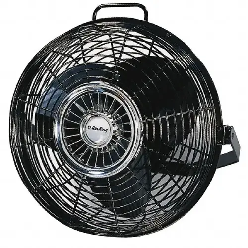 Air King 9312 Industrial Circulation Fan: 12" Dia, 1,360 CFM