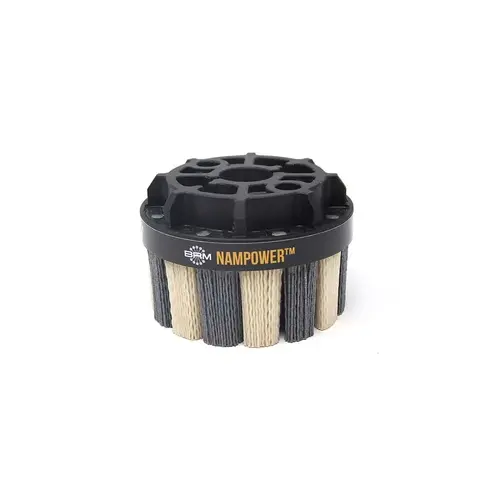 Brush Research Mfg. ADT10038120 4" 120 Grit Ceramic/Silicon Carbide Tapered Disc Brush