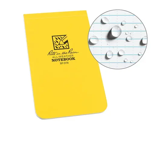 RITE IN THE RAIN 378 Waterproof Top Bound Notebook: 50 Sheets