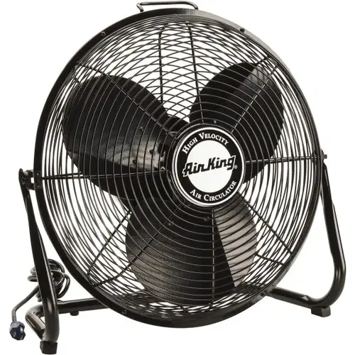 Air King 9218 Industrial Circulation Fan: 18" Dia, 3,400 CFM