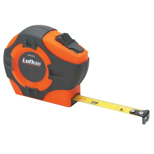Crescent Lufkin PHV1023CMEN P1000 Series Power Tape, 1/2 in x 10 ft, A13, Hi-Viz Orange