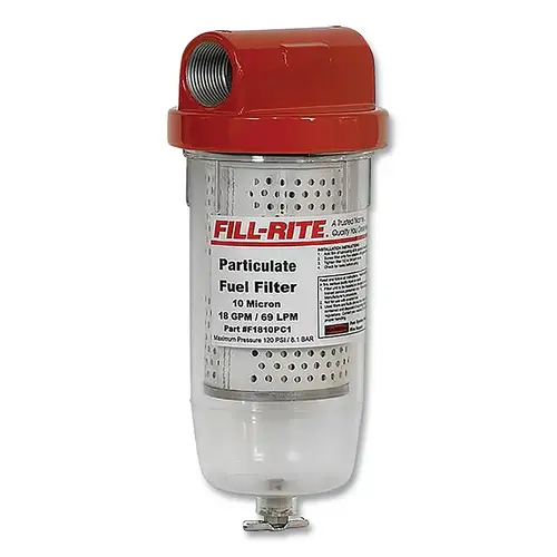 Fill-Rite F1810PC1 Fuel Filter, 1 in, Clear Bowl, 18 gpm