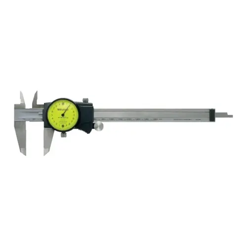 MITUTOYO 505-742J Series 505 Dial Caliper, Outside Range 0 in to 6 in, Stainless Steel