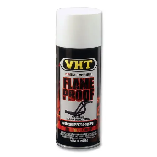 VHT ESP101000 FLAMEPROOF  Ceramic Coating, 11 oz, Aerosol Can, Flat White