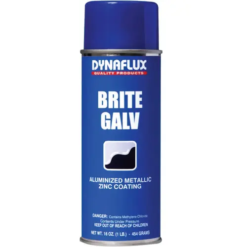 DYNAFLUX DF305-16 Ultra Brand Bright Zinc Galvanizing, 16 oz Aerosol Can