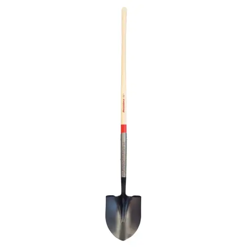 Razor-Back 45530 Round Point Digging Shovel, 9.5 in W x 12 in L Blade, 48 in L North American Hardwood Straight Handle, Open-Back