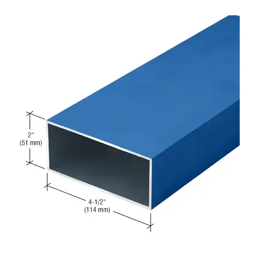 CRL-U.S. Aluminum 145071 Custom KYNAR Paint Rectangular Tube 2" x 4-1/2" - 24'-2"