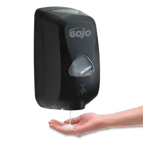 GOJO 2730-12 TFX  Touch-Free Foam Soap Dispenser, 1200 mL Refill Size, Black